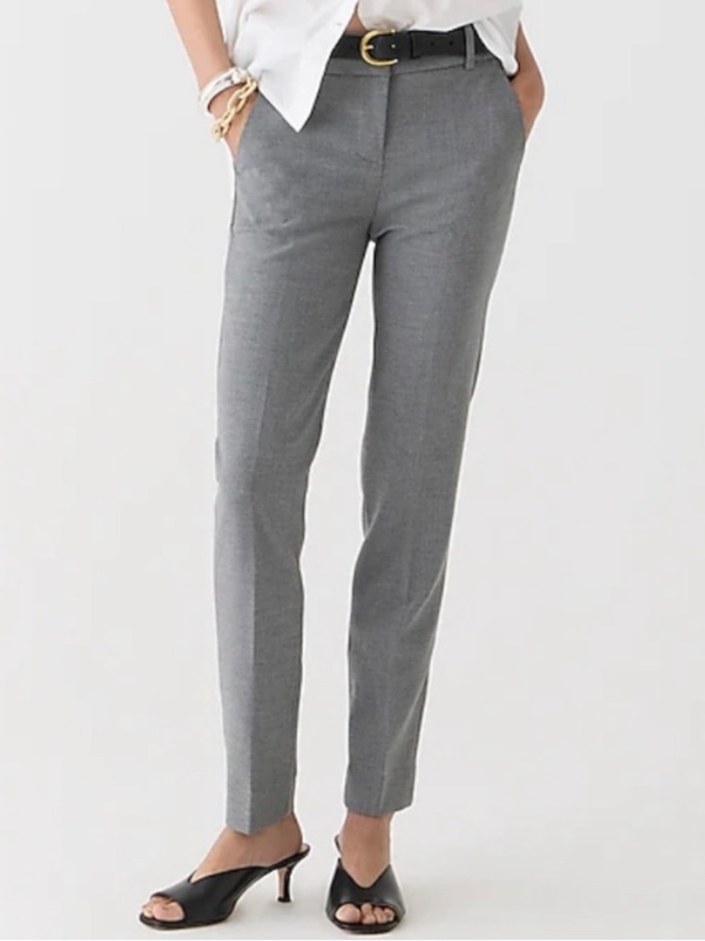 J. Crew Cameron Slim Crop Pant Four Season Stretch Grey Gray Trouser NEW 12 Work
